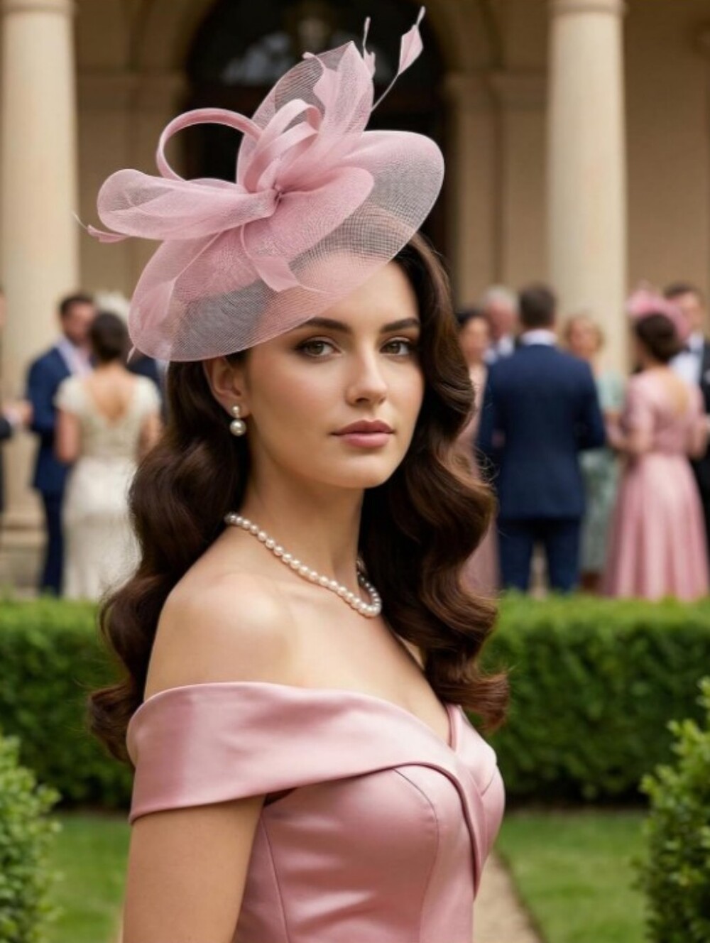 NEW! Elegant Nude Pink Kentucky Derby Hat